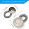 Pants Extender Button, 6 Style Jeans Waistband Extender Button No Sew Metal Collar Button Pregnancy Pant Extenders Elastic Spring Buttons for Jeans, Collars, Cuffs (6 P)